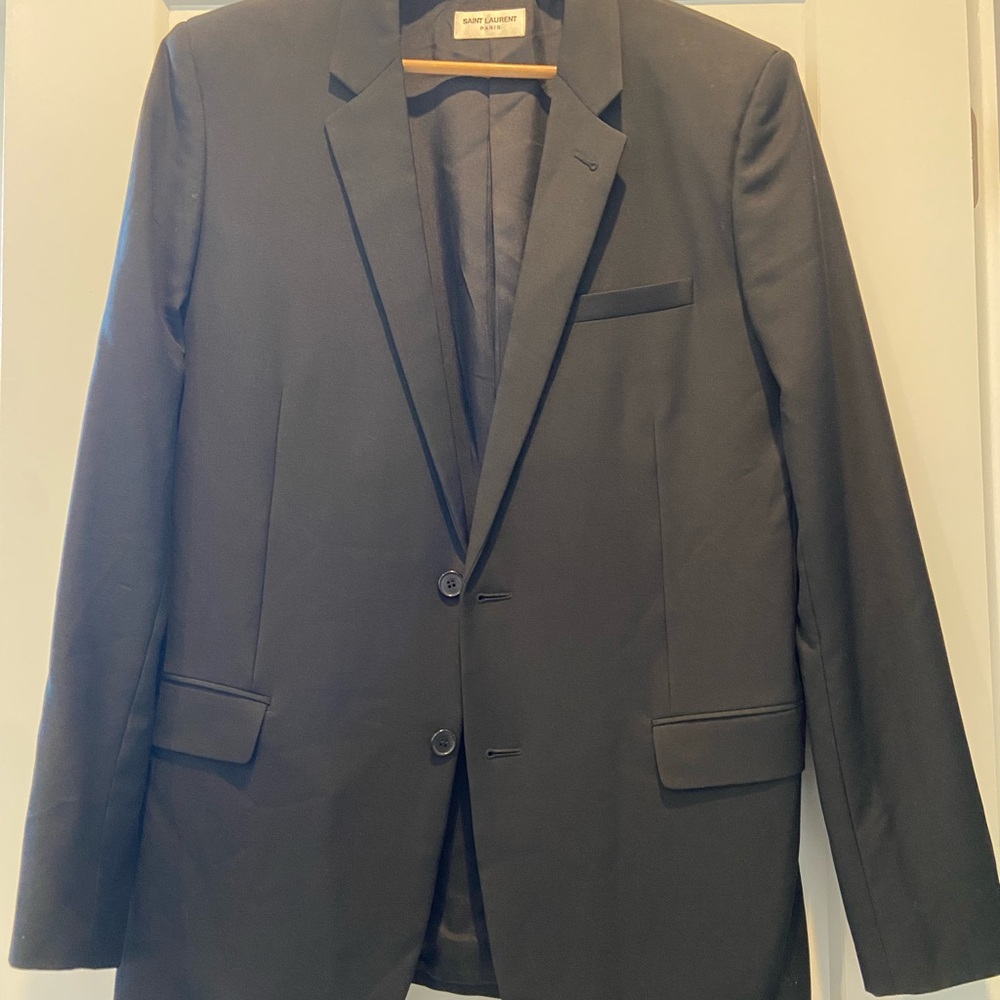 Saint Laurent Elegant Black Blazer